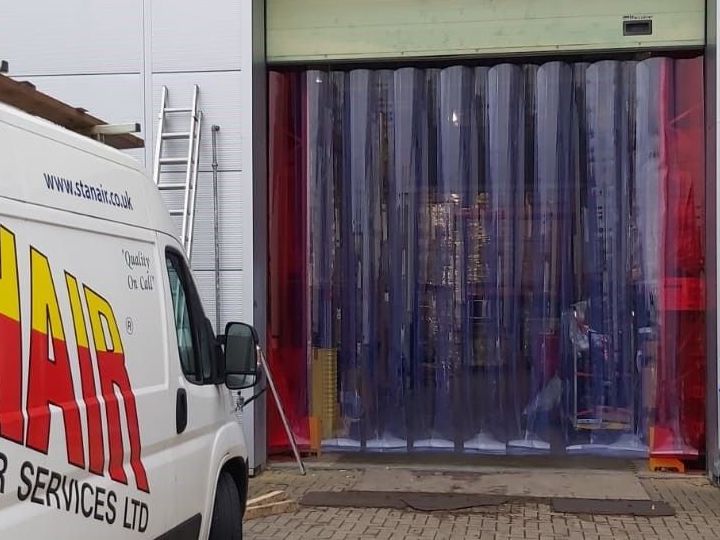 PVC Strip Curtains being used as a barrier against pest ingress