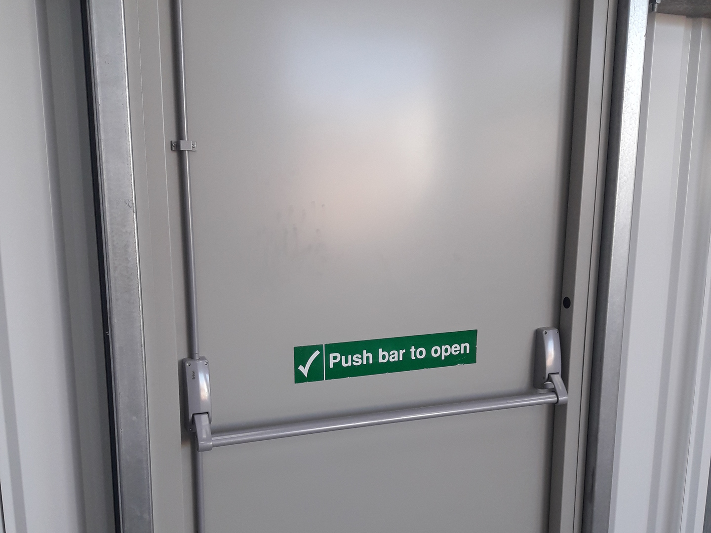 Fire Rated Fire Exit with Push Bar