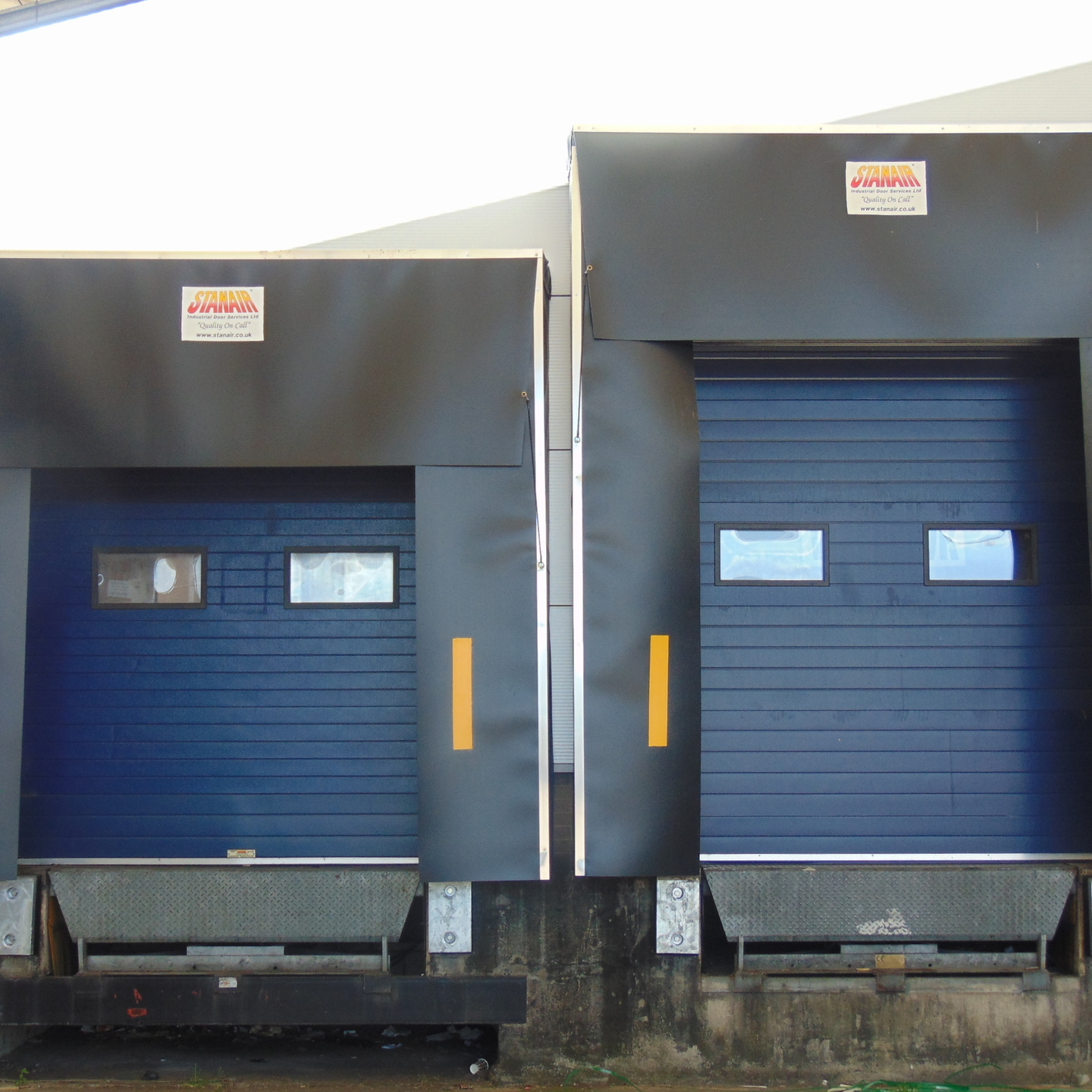 Sectional Overhead door with vision panels